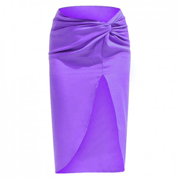 Women's High Waist Twisted Irregular Skirt