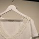 Jastie Short Sleeve T-shirt Embroidery Lace V Neck Tees